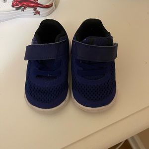 Blue infant nike shoes